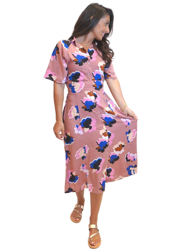 The Perfect Shirt Dress - Painted Summer dubai outfit dress brunch fashion mums