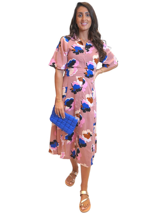 The Perfect Shirt Dress - Painted Summer dubai outfit dress brunch fashion mums