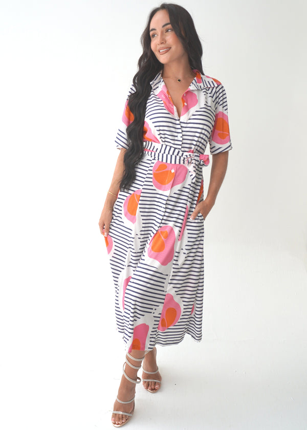 The Perfect Shirt Dress - Summer Stroll dubai outfit dress brunch fashion mums