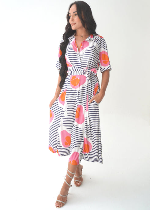 The Perfect Shirt Dress - Summer Stroll dubai outfit dress brunch fashion mums