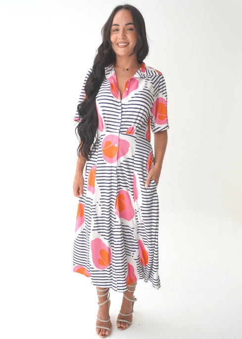 The Perfect Shirt Dress - Summer Stroll dubai outfit dress brunch fashion mums