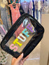 STUFF Black - Multi Letters The Perspex Pouch dubai outfit dress brunch fashion mums