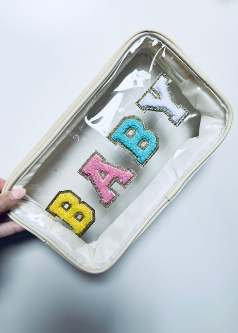 White Gold Baby The Perspex Pouch dubai outfit dress brunch fashion mums