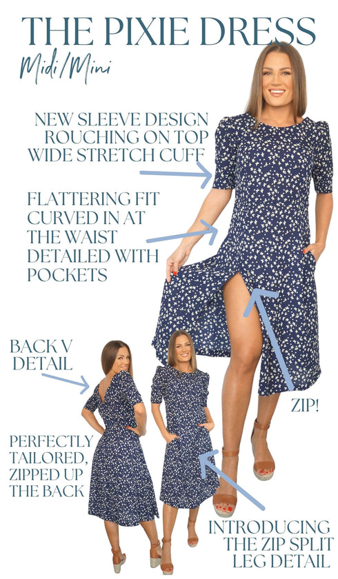 The Pixie Dress - Ditsy Georgia dubai outfit dress brunch fashion mums