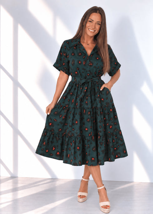 The Riviera Dress - Forest Leopard dubai outfit dress brunch fashion mums