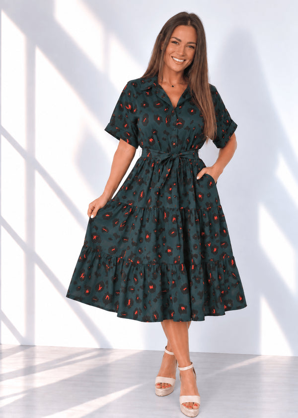 The Riviera Dress - Forest Leopard dubai outfit dress brunch fashion mums