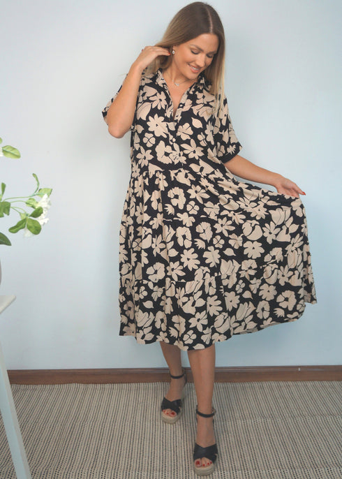 The Riviera Dress - Midnight Style dubai outfit dress brunch fashion mums