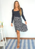 O/S The Ruffle Wrap Skirt - Wild Abstract dubai outfit dress brunch fashion mums