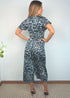 The Satin Wrap Jumpsuit - Twilight Jungle dubai outfit dress brunch fashion mums