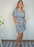 The Shirt Dress - Blue Snake dubai outfit dress brunch fashion mums