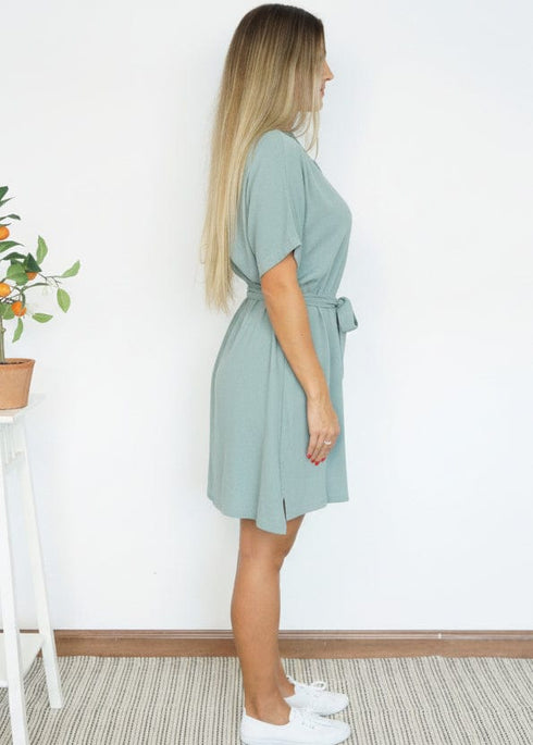 The Shirt Dress - Cy Azure Blue dubai outfit dress brunch fashion mums