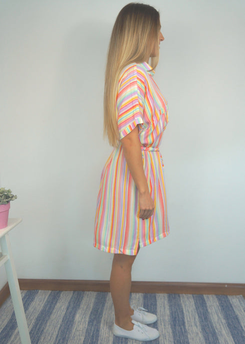 The Shirt Dress - Refresher Stripes dubai outfit dress brunch fashion mums