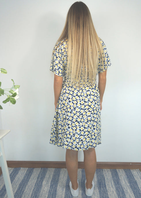 The Short Helen Dress - Daffodil Blue dubai outfit dress brunch fashion mums