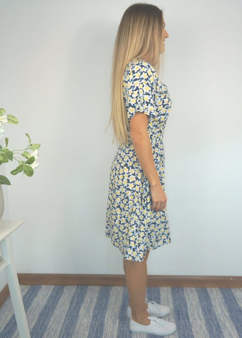 The Short Helen Dress - Daffodil Blue dubai outfit dress brunch fashion mums