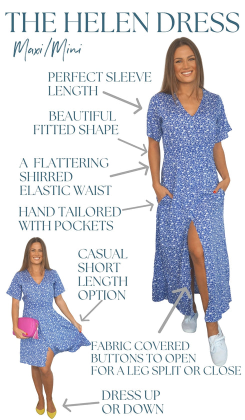 The Short Helen Dress - Emerald Splash dubai outfit dress brunch fashion mums