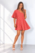 The Sienna Dress - Lipstick Splash Satin dubai outfit dress brunch fashion mums