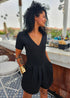 The Tasha Playsuit - Midnight Black dubai outfit dress brunch fashion mums