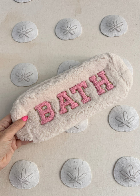 The Teddy Pouch - White Bath dubai outfit dress brunch fashion mums