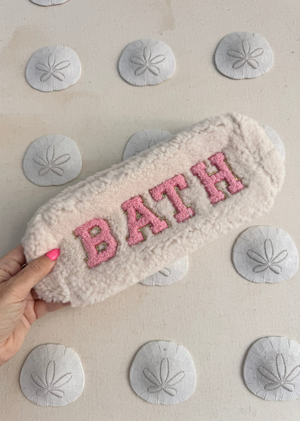 The Teddy Pouch - White Bath dubai outfit dress brunch fashion mums