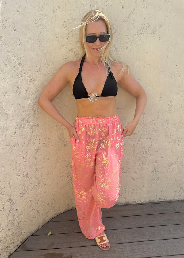 The Tivoli Trousers - Golden Coral dubai outfit dress brunch fashion mums