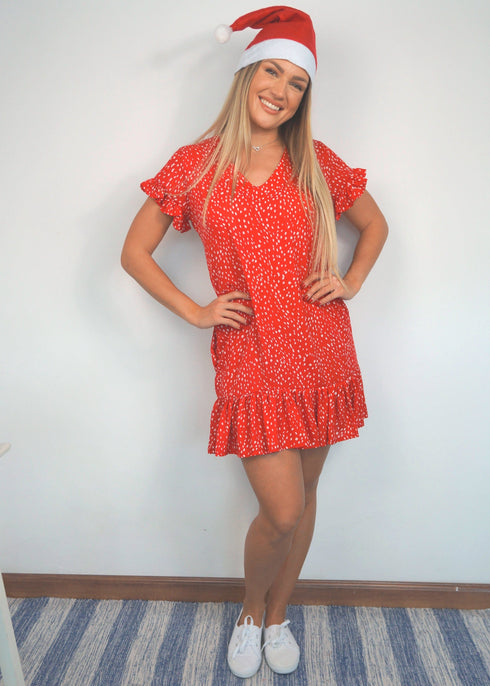 The V Flirty Anywhere Dress - Christmas Fairground Dashes dubai outfit dress brunch fashion mums