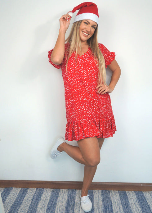 The V Flirty Anywhere Dress - Christmas Fairground Dashes dubai outfit dress brunch fashion mums