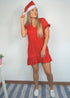 The V Flirty Anywhere Dress - Christmas Red dubai outfit dress brunch fashion mums