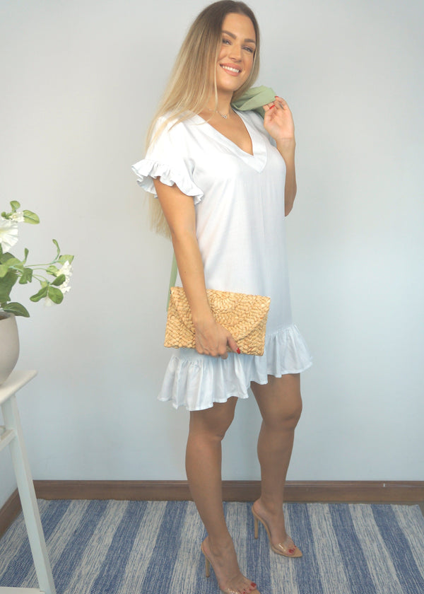 The V Flirty Anywhere Dress - Pure White dubai outfit dress brunch fashion mums