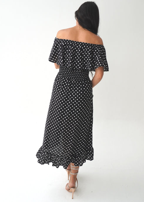 The Venice Dress - Black & White Mini Polka dubai outfit dress brunch fashion mums