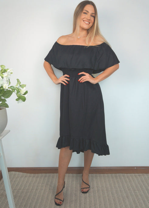 The Venice Dress - Midnight Black dubai outfit dress brunch fashion mums