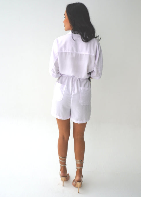 The Vicki Romper - Cy White dubai outfit dress brunch fashion mums