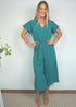The Wrap Jumpsuit - Classic Teal dubai outfit dress brunch fashion mums