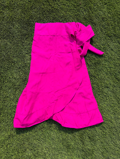 Hot Pink Midi Wrap Skirts - FLASH SALE! dubai outfit dress brunch fashion mums