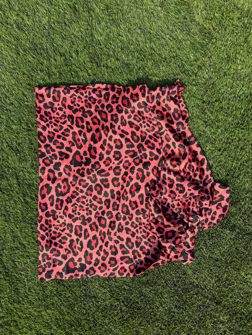 Satin Pink Leopard Wrap Skirts - FLASH SALE! dubai outfit dress brunch fashion mums