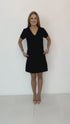 The V Mini Anywhere Dress - Midnight Black