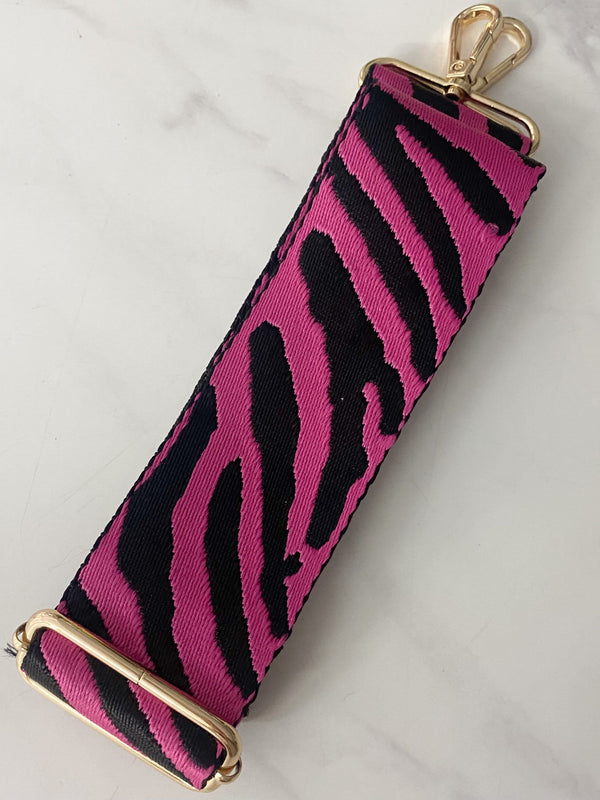 Bag The Cross Body Bag Straps - Hot Pink Zebra dubai outfit dress brunch fashion mums