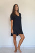 Beach Kaftan The Beach Shirt - Black Chiffon dubai outfit dress brunch fashion mums