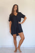Beach Kaftan The Beach Shirt - Black Chiffon dubai outfit dress brunch fashion mums