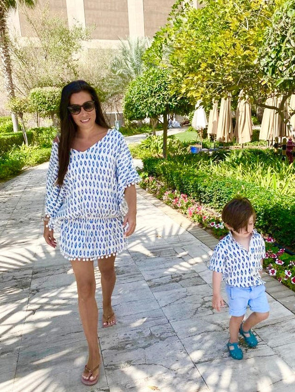 Beach Kaftan The Boy's Casual Shirt - Royal Diamond dubai outfit dress brunch fashion mums