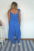 Clothing The Harem Jumpsuit - Royal Blue Polka dubai outfit dress brunch fashion mums