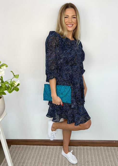 Dress The Dream Dress - Navy Confetti dubai outfit dress brunch fashion mums