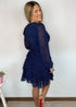Dress The Dream Dress - Navy Drops dubai outfit dress brunch fashion mums