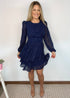 Dress The Dream Dress - Navy Drops dubai outfit dress brunch fashion mums