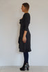 Dress The Flirty Wrap Dress Midi - Midnight Black dubai outfit dress brunch fashion mums