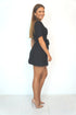 Dress The Flirty Wrap Dress - Midnight Black dubai outfit dress brunch fashion mums