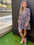 Dress The French Dress - Cobalt Gold Leopard dubai outfit dress brunch fashion mums