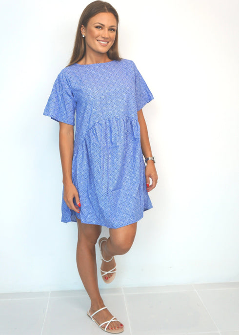 Dress The French Dress - Liberty Blue dubai outfit dress brunch fashion mums