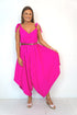 Dress The Harem Jumpsuit - Hot Pink dubai outfit dress brunch fashion mums