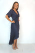 Dress The Maxi Wrap Dress - Charcoal Grey dubai outfit dress brunch fashion mums