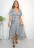 Dress The Maxi Wrap Dress - Checkered Nights dubai outfit dress brunch fashion mums